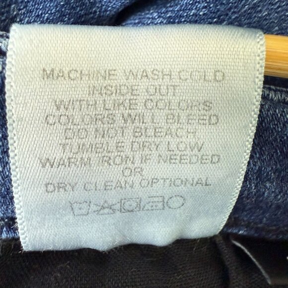 Flying Monkey Button-Front Skinny Jeans Sz 26 Dark Wash Denim - Picture 9 of 9